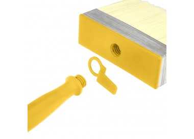 Brocha Profesional Techos 150x50 mm. Cerda Blanca. Mango Ergonomico, Con Gancho. Brocha Pintura, Brocha Pintor Profesional