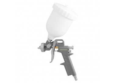 Pistola Pintar Neumática Boquilla De 1,5 mm. Con Depósito Superior 0,6 Litros y  Adaptador Rapido