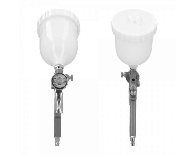 Pistola Pintar Neumática Boquilla De 1,5 mm. Con Depósito Superior 0,6 Litros y  Adaptador Rapido