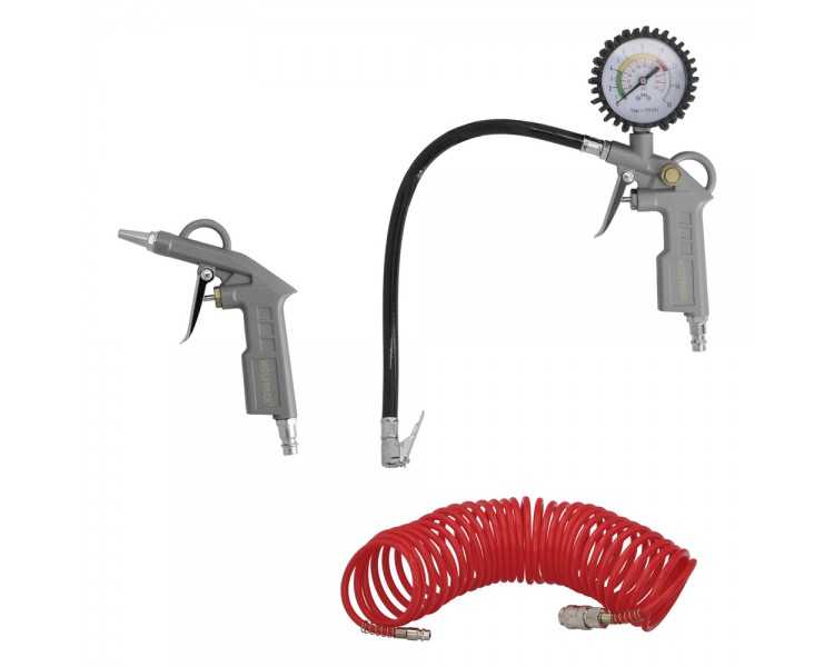 Kit Accesorios Para Compresor 3 Piezas Con Enganche Rapido, Juego de Herramientas Neumaticas Para Compresor.