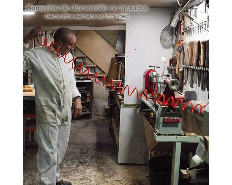 Manguera Espiral Aire Comprimido  15 Metros Adaptador Rápido.