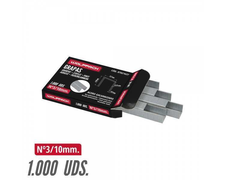 Grapas Para Clavadora Electrica Nº 3 10x11,4 mm. Caja 1.000 Piezas. Grapas Tipo 53. Grapas Grapadora,