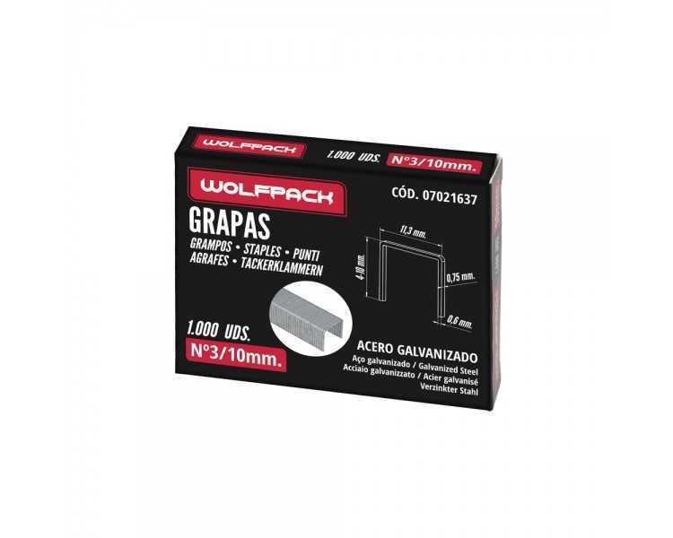 Grapas Para Clavadora Electrica Nº 3 10x11,4 mm. Caja 1.000 Piezas. Grapas Tipo 53. Grapas Grapadora,