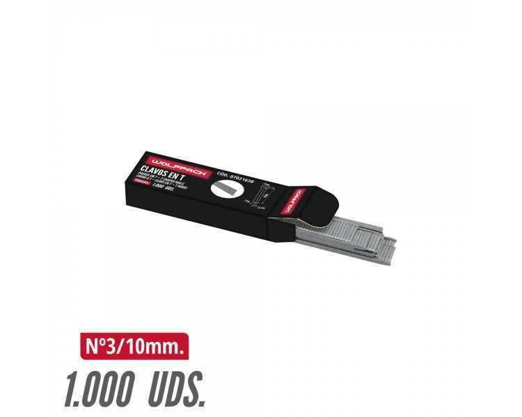 Clavos En "T" Para Clavadora Electrica / Neumatica. Caja 1.000 piezas. Clavo Tipo 530