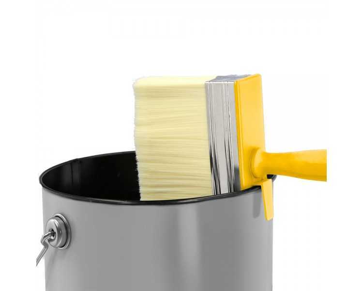 Brocha Profesional Techos 120x30 Mm. Cerda Blanca. Mango Ergonomico, Con Gancho. Brocha Pintura, Brocha Pintor Profesional