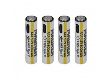 Pila AAA 1,5v Recargable Por Usb-c (4 unidades)