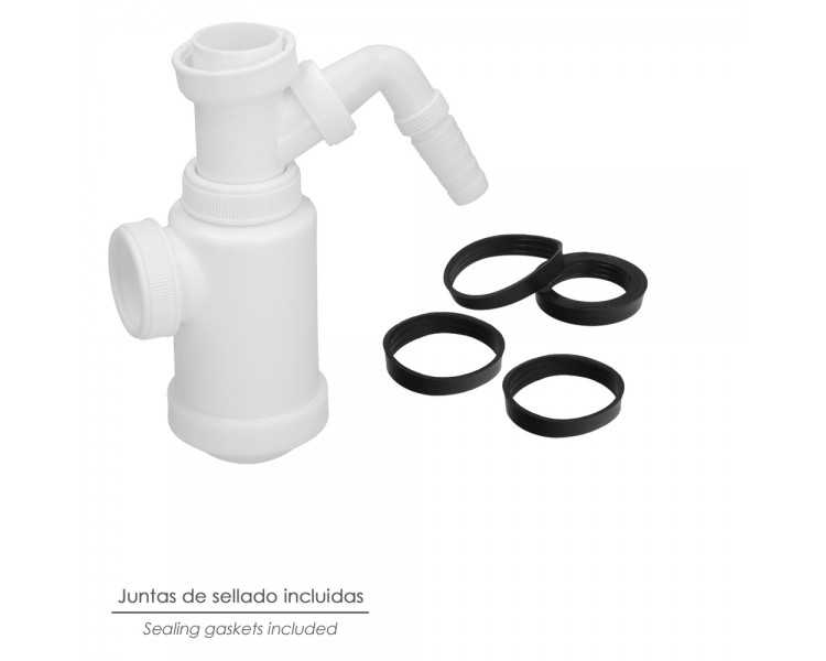 Sifon Botella Extensible T-4-T 1 1/2 Toma Lavadora