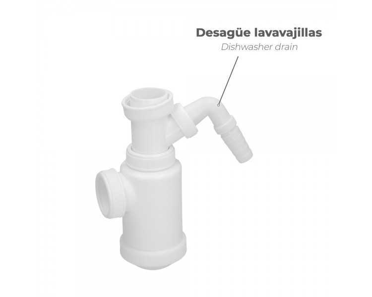 Sifon Botella Extensible T-4-T 1 1/2 Toma Lavadora