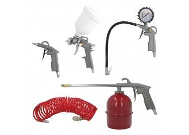 Kit Accesorios Para Compresor Aire Comprimido 5 Piezas Con Click Rapido