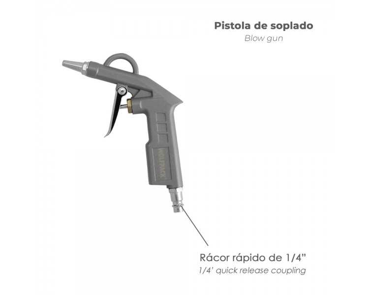 Kit Accesorios Para Compresor Aire Comprimido 5 Piezas Con Click Rapido