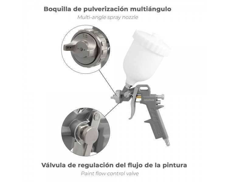 Kit Accesorios Para Compresor Aire Comprimido 5 Piezas Con Click Rapido
