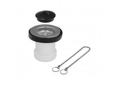 Válvula Lavabo / Bide Con Tapa  y Cadena 1 1/2" Salida Ø 40 Mm