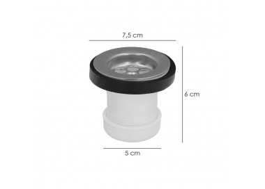Válvula Lavabo / Bide Con Tapa  y Cadena 1 1/2" Salida Ø 40 Mm
