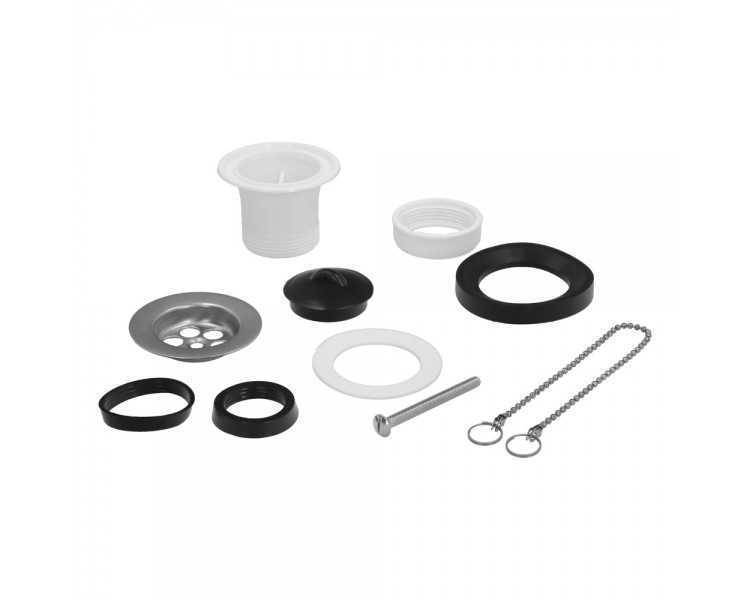 Válvula Lavabo / Bide Con Tapa  y Cadena 1 1/2" Salida Ø 40 Mm