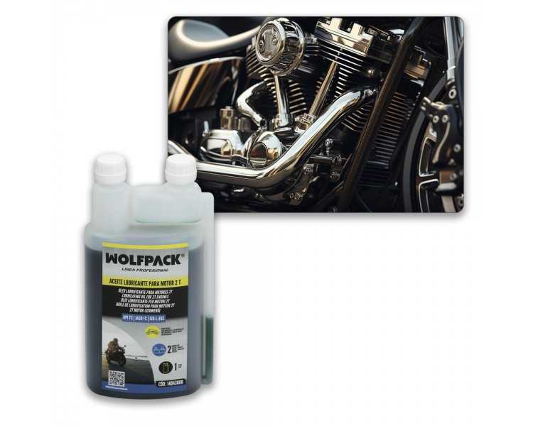 Aceite Lubricante 2 Tiempos 1 Litro (2 Boquillas)