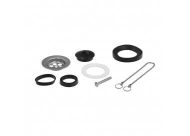 Sifon Curvo Extensible Con Valvula y Tapon 1 1/2" Ø 40 Mm