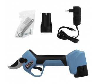 Tijeras Podar A Bateria 16,8 Volt. Con 2 Baterias 2 A/h. Mango Engomado, Ø Corte 40 mm. Con Maletín