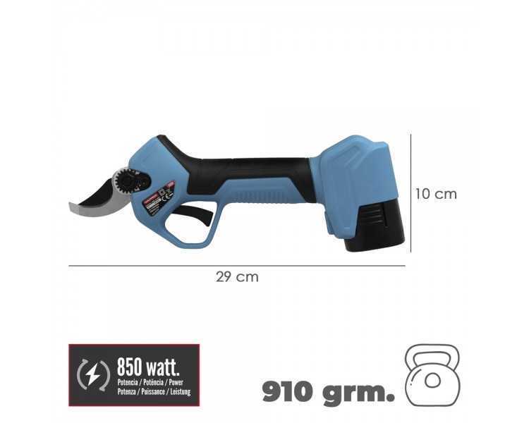 Tijeras Podar A Bateria 16,8 Volt. Con 2 Baterias 2 A/h. Mango Engomado, Ø Corte 40 mm. Con Maletín
