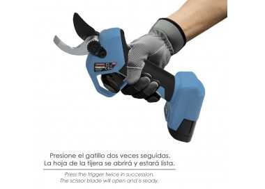 Tijeras Podar A Bateria 16,8 Volt. Con 2 Baterias 2 A/h. Mango Engomado, Ø Corte 40 mm. Con Maletín