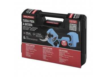 Tijeras Podar A Bateria 16,8 Volt. Con 2 Baterias 2 A/h. Mango Engomado, Ø Corte 40 mm. Con Maletín