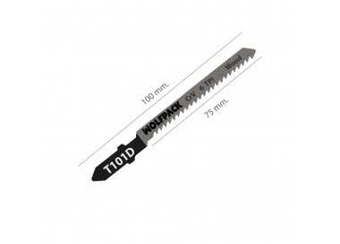 Hojas Sierra Calar Para Contrachapado Corte Grueso 5 Piezas. Hoja Cromo Vanadio 58. Vastago T Universal