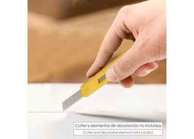 Hoja Cutter 9 mm. (Estuche 10 Piezas) Acero al Carbono.