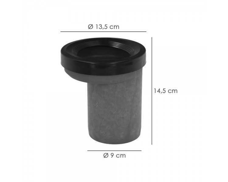 Manguito Inodoro Pvc Excentrico 90 Mm