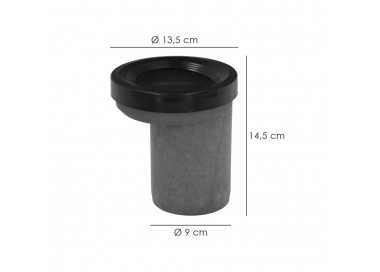 Manguito Inodoro Pvc Excentrico 90 Mm