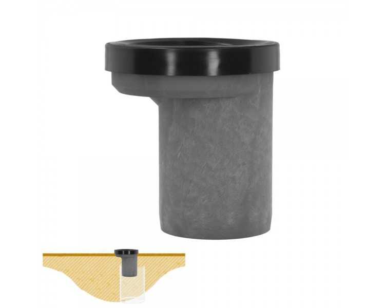 Manguito Inodoro Pvc Excentrico 90 Mm