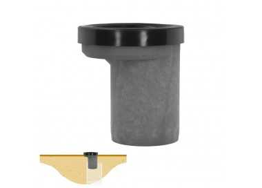 Manguito Inodoro Pvc Excentrico 90 Mm