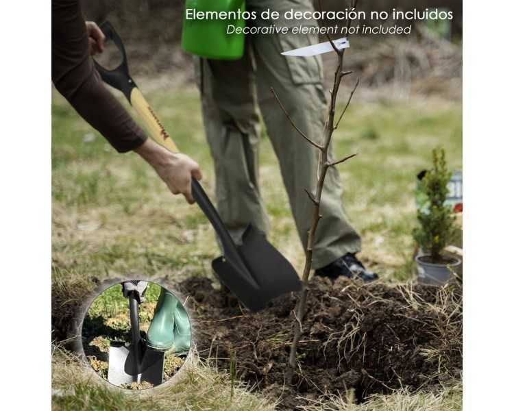 Pala Pequeña Mango Madera Punta Mango Anilla 75 cm. minipala, Pala Jardineria,transplantes, Camping, Montañismo, Acampada