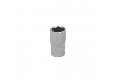 Llave Vaso 1/4" Hexagonal 8 mm. Perfil de 6 caras. Acero Cromo Vanadio, Aristas Redondas