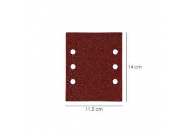 Lija Recambio Con Velcro 114x140 mm. Con Agujeros Grano  180 (10 Piezas)