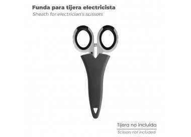 Funda Tijera Electricista Mango TPR. Funda de transporte. Cubierta protectora.