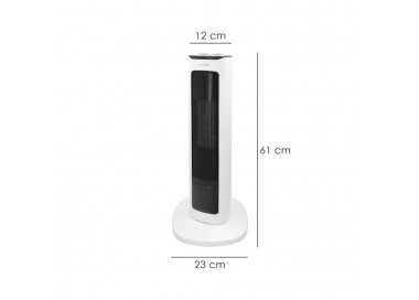 Calefactor Ceramico PTC Torre Efecto Llama 2000 Watt. Oscilante. Termoventilador Electrico