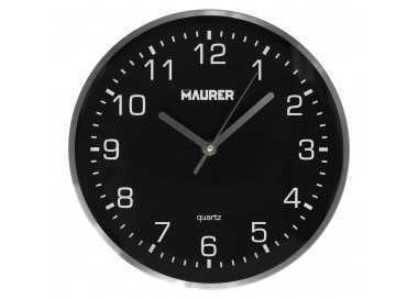Reloj De Pared Ø 25 Cm Negro