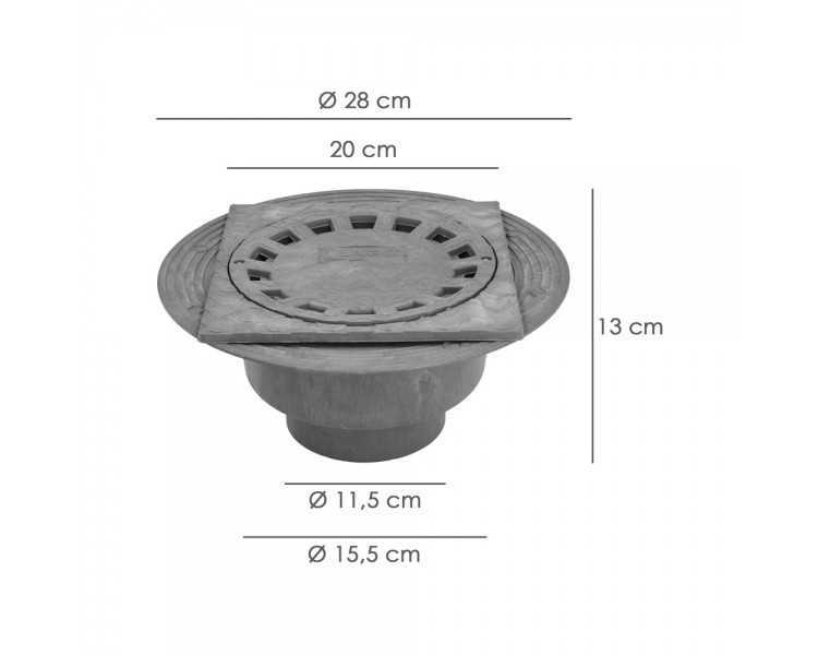 Caldereta Sifonica Pvc 200x200 / 90-110 Mm