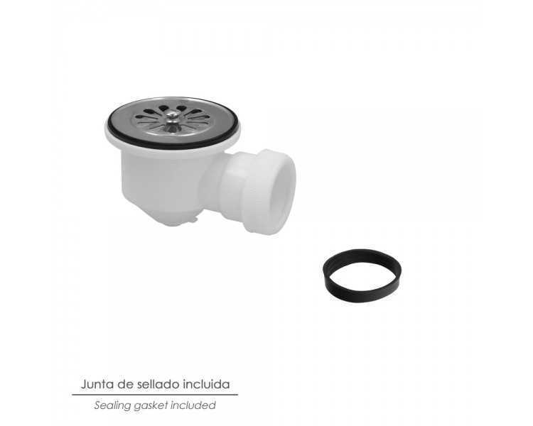 Valvula Plato Ducha 1 1/2" Salida Ø 40Mm Sifónica