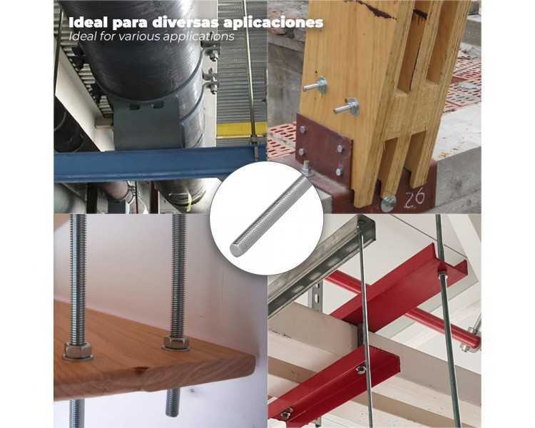 Varilla Roscada Zincada Rosca M14 Longitud 1 Metro DIN975