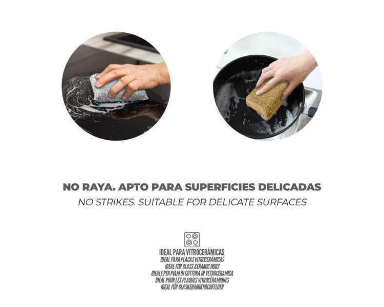 Esponja Oro/Plata No Raya. Pack 2 Unidades.
