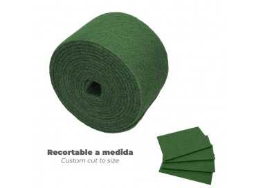 Estropajo Fibra Verde Profesional. Rollo De 14 Cm x 6 Mt.