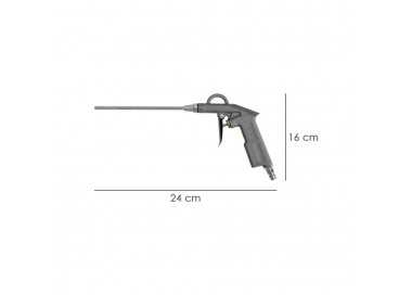 Pistola Soplado Con Canula Adaptador Rapido