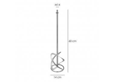 Mezclador Cola Recambio M14 140x600 mm.
