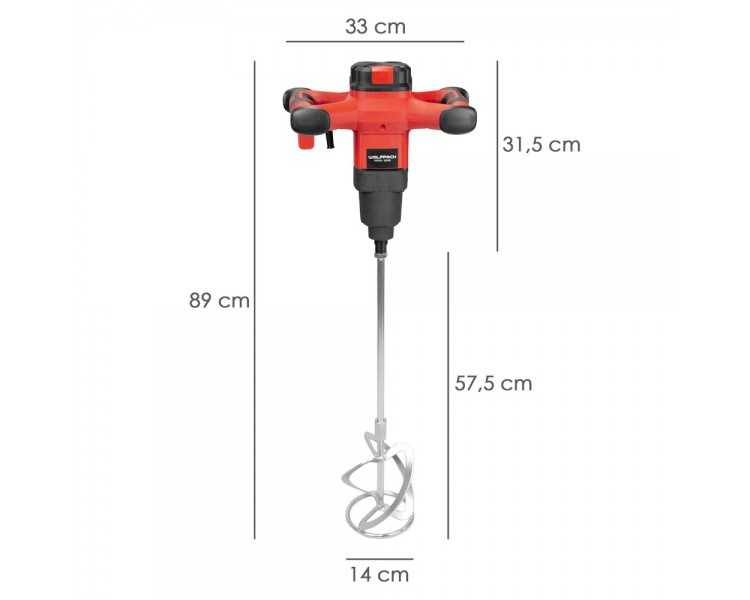 Mezclador Electrico 1800 Watt 6 Velocidades Con Variador de Potencia