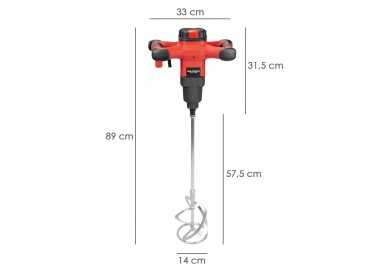 Mezclador Electrico 1800 Watt 6 Velocidades Con Variador de Potencia