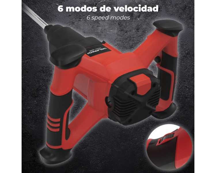 Mezclador Electrico 1800 Watt 6 Velocidades Con Variador de Potencia