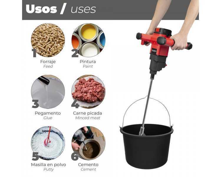 Mezclador Electrico 1800 Watt 6 Velocidades Con Variador de Potencia