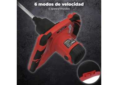 Mezclador Eléctrico 1400 Watt 6 Velocidades Con Variador de Potencia