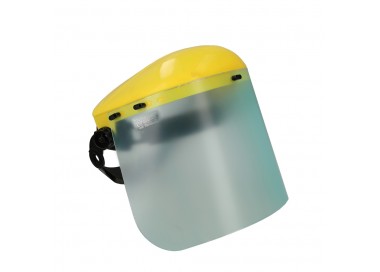 Protector Facial Con Arnes Ajustable Pantalla Policarbonato 390x200 mm. visera Seguridad, Anti Impactos, Casco Desbrozadora
