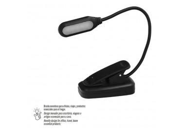Linterna Led De Mesa Con Clip A Pilas